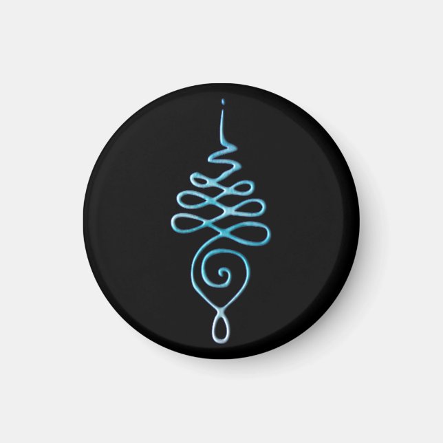 Turquoise Unalome Magnet (Front)