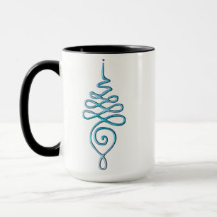 Turquoise Unalome  Mug