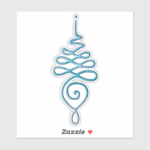 Turquoise Unalome Sticker