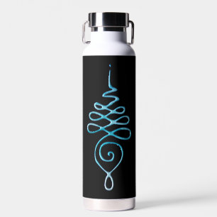 Turquoise Unalome Water Bottle