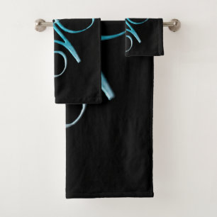Turquoise Unconditional Love Bath Towel Set