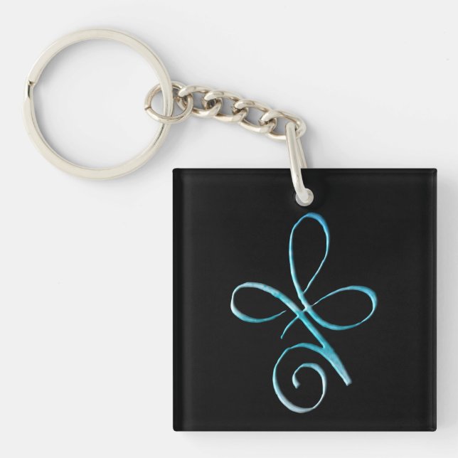 Turquoise Unconditional Love Keychain (Front)