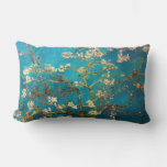 Turquoise Van Gogh Blossoming Almond Tree Lumbar Pillow at Zazzle