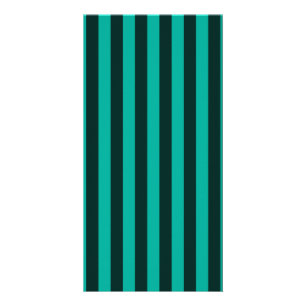 Turquoise Vertical Stripes Customize This! Card