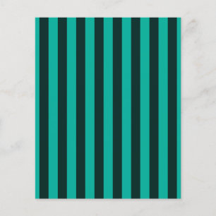 Turquoise Vertical Stripes Customize This! Flyer