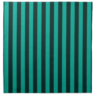 Turquoise Vertical Stripes Style Decor Cloth Napkin