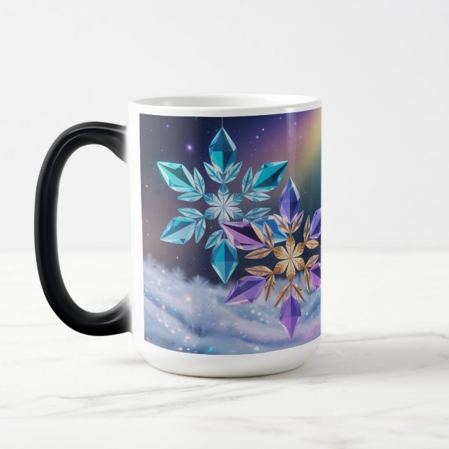 Turquoise Violet Crystals Morphing Mug (Left)