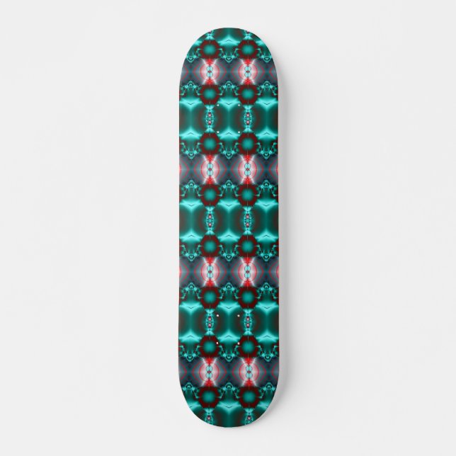 Turquoise Vision Skateboard Deck (Front)