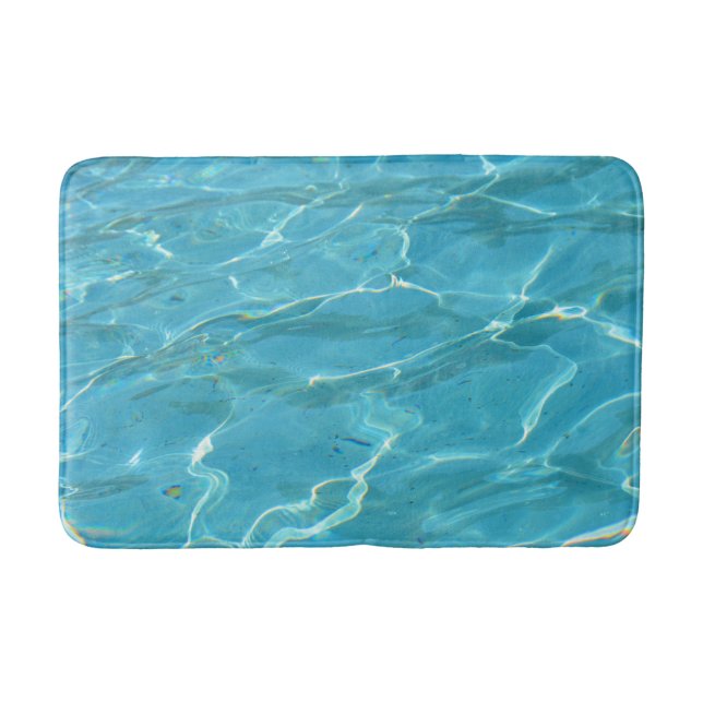Turquoise water bath mat (Front)