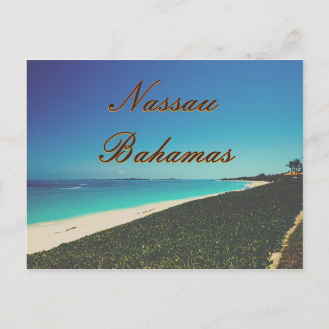 Turquoise Water Beach Postcard (Front)