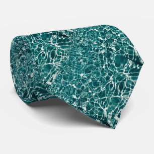 Turquoise Water Caustics Tie