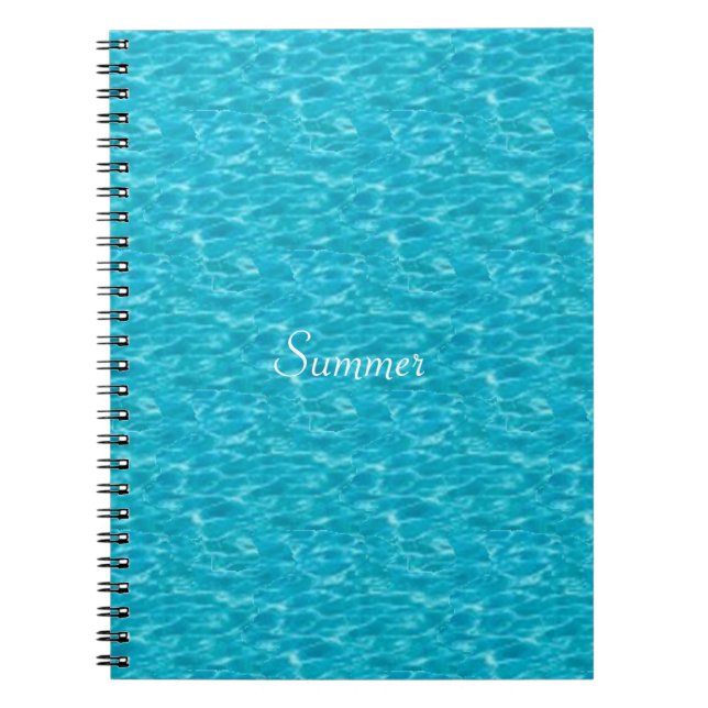 Turquoise Water Image Notebook (Front)
