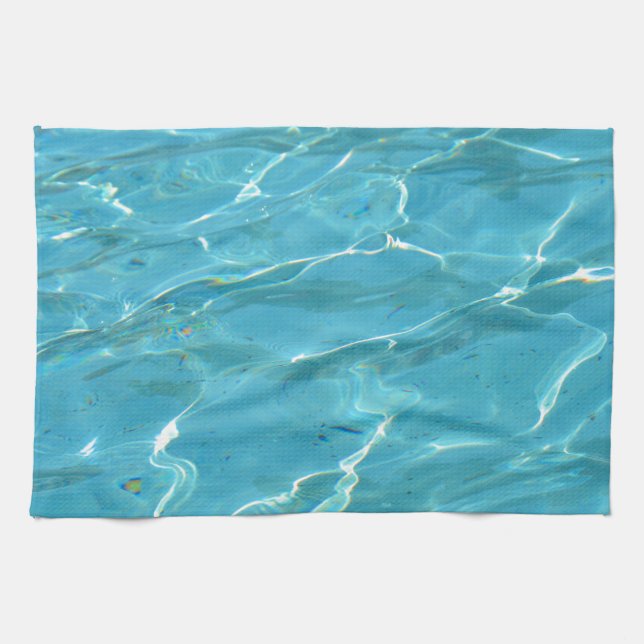 Turquoise Water Kitchen Towel (Horizontal)