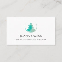 Turquoise Watercolor therapist zen massage