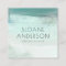Turquoise Watercolor Wash Business Card
