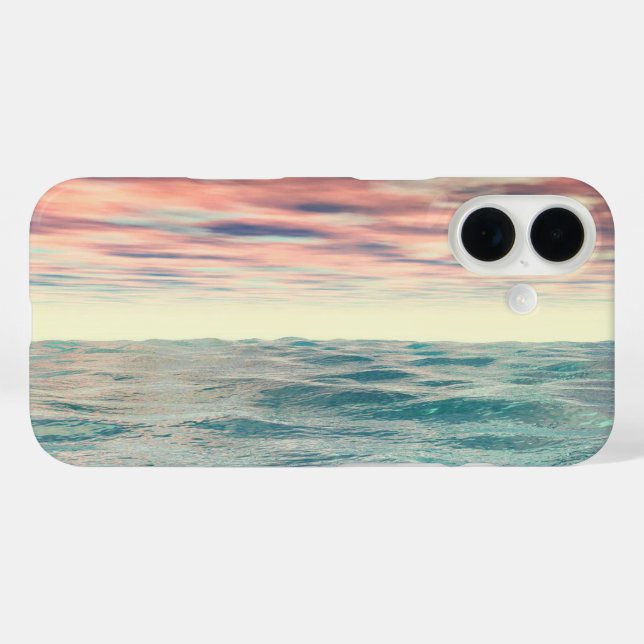 Turquoise Waves Case-Mate iPhone Case (Back (Horizontal))