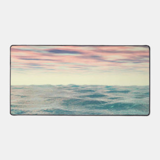 Turquoise Waves Desk Mat