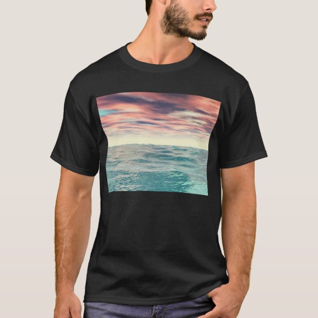 Turquoise Waves T-Shirt (Front)