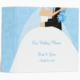Turquoise Wedding Planner Binder 2-inch