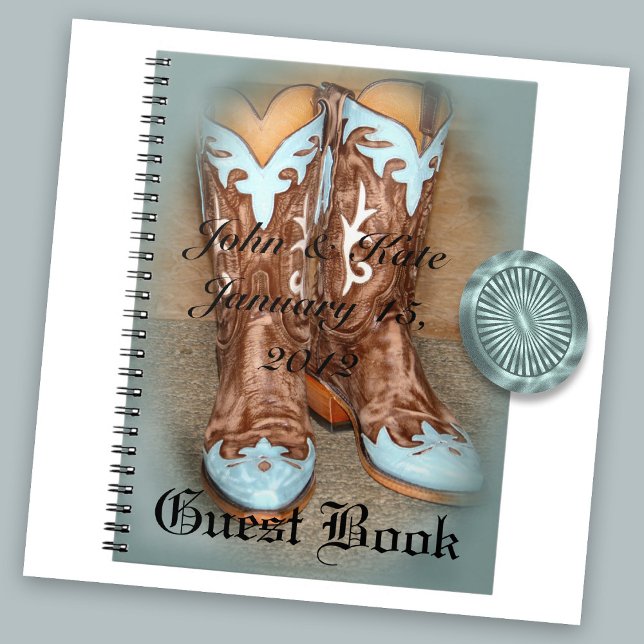 Turquoise Western Cowboy Boots Notebook (Creator Uploaded)