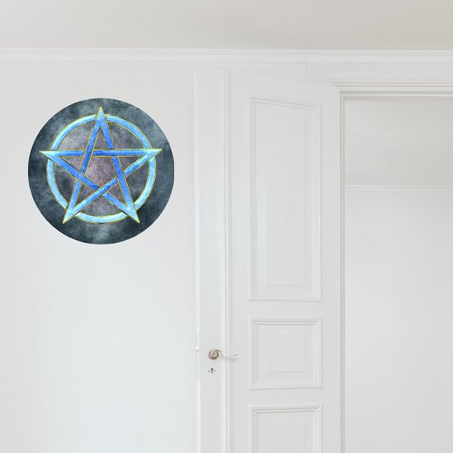 Turquoise Whirlwind Pentagram Essence Wall Decal