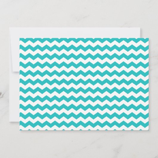 turquoise  white chevrons (Front)