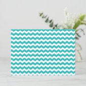 turquoise  white chevrons (Standing Front)