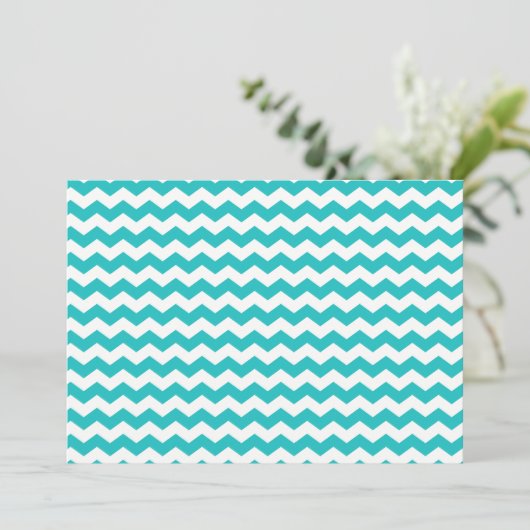 turquoise white chevrons (Standing Front)