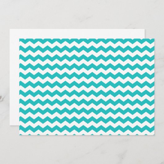 turquoise white chevrons (Front/Back)