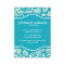 Turquoise & White Floral Damasks 2-Customized
