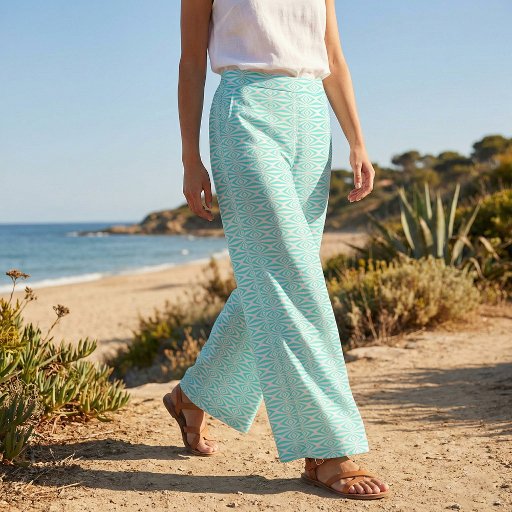 Turquoise White Geometric Diamond Retro Op Art Fabric