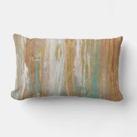 Turquoise, White, Red Ochre and Gold Abstract
