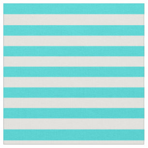 Turquoise & White Striped Fabric