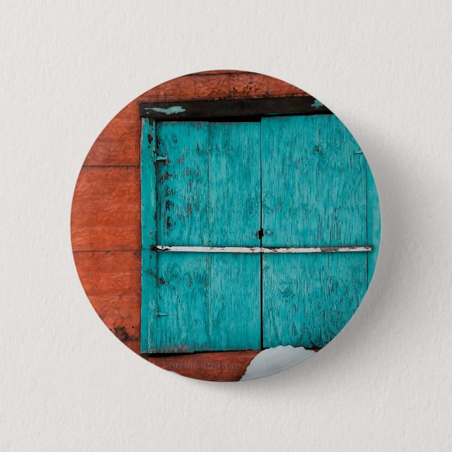 Turquoise Window Button (Front)