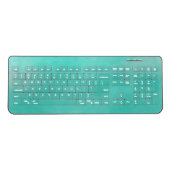 Turquoise Wireless Keyboard (Front)