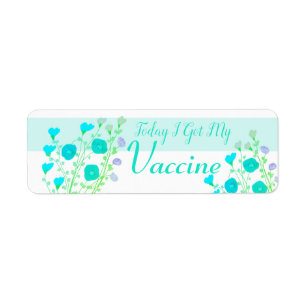 Turquoise with a touch of mauve label