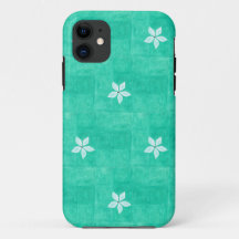 Turquoise with white flower
