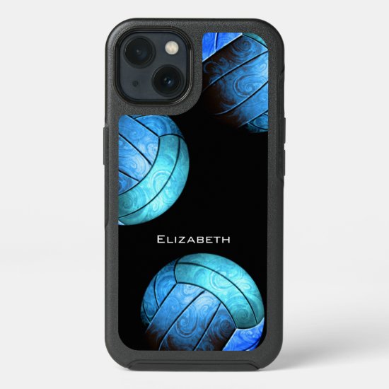 turquoise women's volleyball OtterBox iPhone 13 case