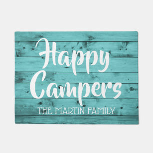 Happy Camper Doormats & Welcome Mats | Zazzle
