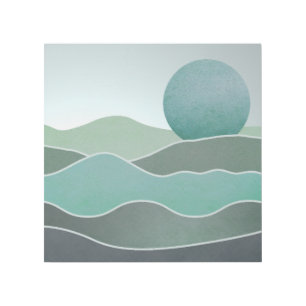 Turquoise World Landscape Gallery Wrap