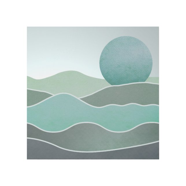 Turquoise World Landscape Gallery Wrap (Front)