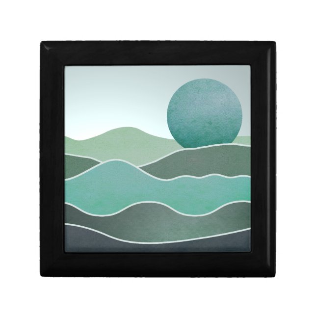 Turquoise World Landscape Gift Box (Front)