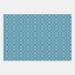 Turquoise wrapping paper sheets