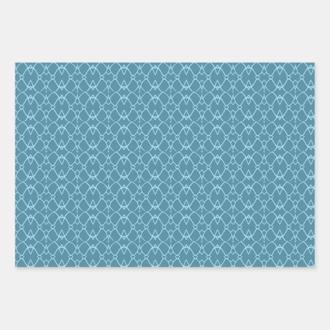 Turquoise  wrapping paper sheets (Front)