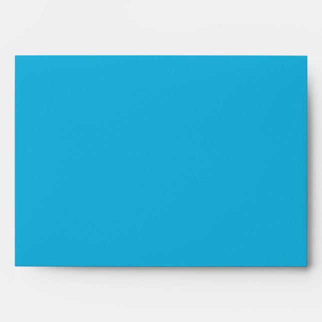 Turquoise Yellow Color Block Bat Mitzvah Envelope (Front)
