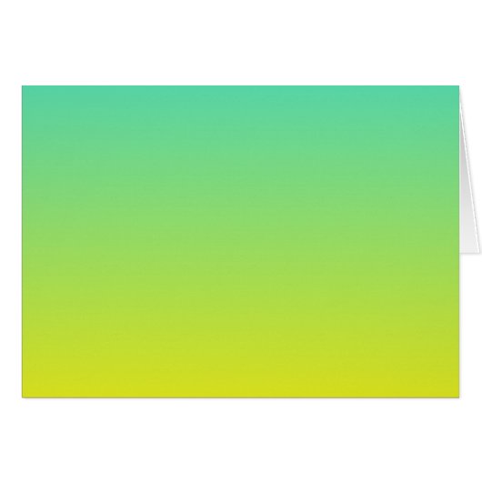 Turquoise Yellow Ombre Cards (Front Horizontal)