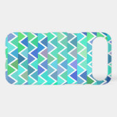 Turquoise Zigzag Pattern iPhone 4/4S Case (Back (Horizontal))