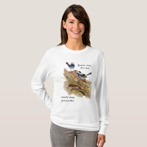 Turquoisine Superb Warbler Soulmates   T_Shirt