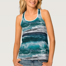 Turquouise Ocean Waves White Foam Sea Waves