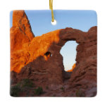 Turret Arch at Sunrise II Ceramic Ornament